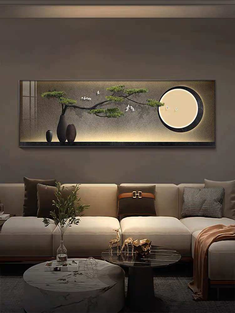 Tranh điện tranh led cao cấp chất liệu mika pha lê khung hợp kim hiện đại