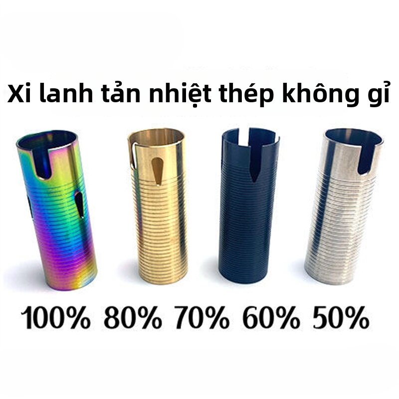Phụ Kiện Xylanh Tản Nhiệt Thép Không Gỉ Màu Đồng Đã Bóng
