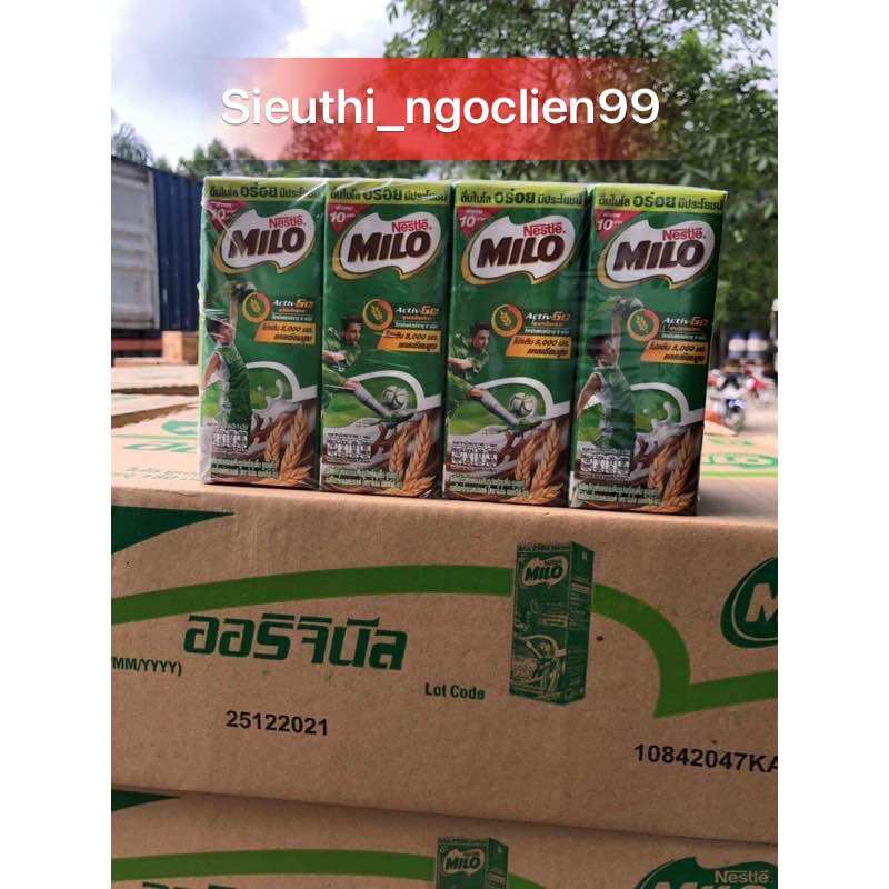 Thùng Sữa Milo 48 Hộp x 170ml Thái Lan [ Bọc Chống Sốc ]