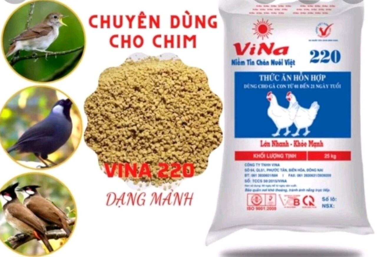 1 Kg  cám mảnh cho gà con, chim non