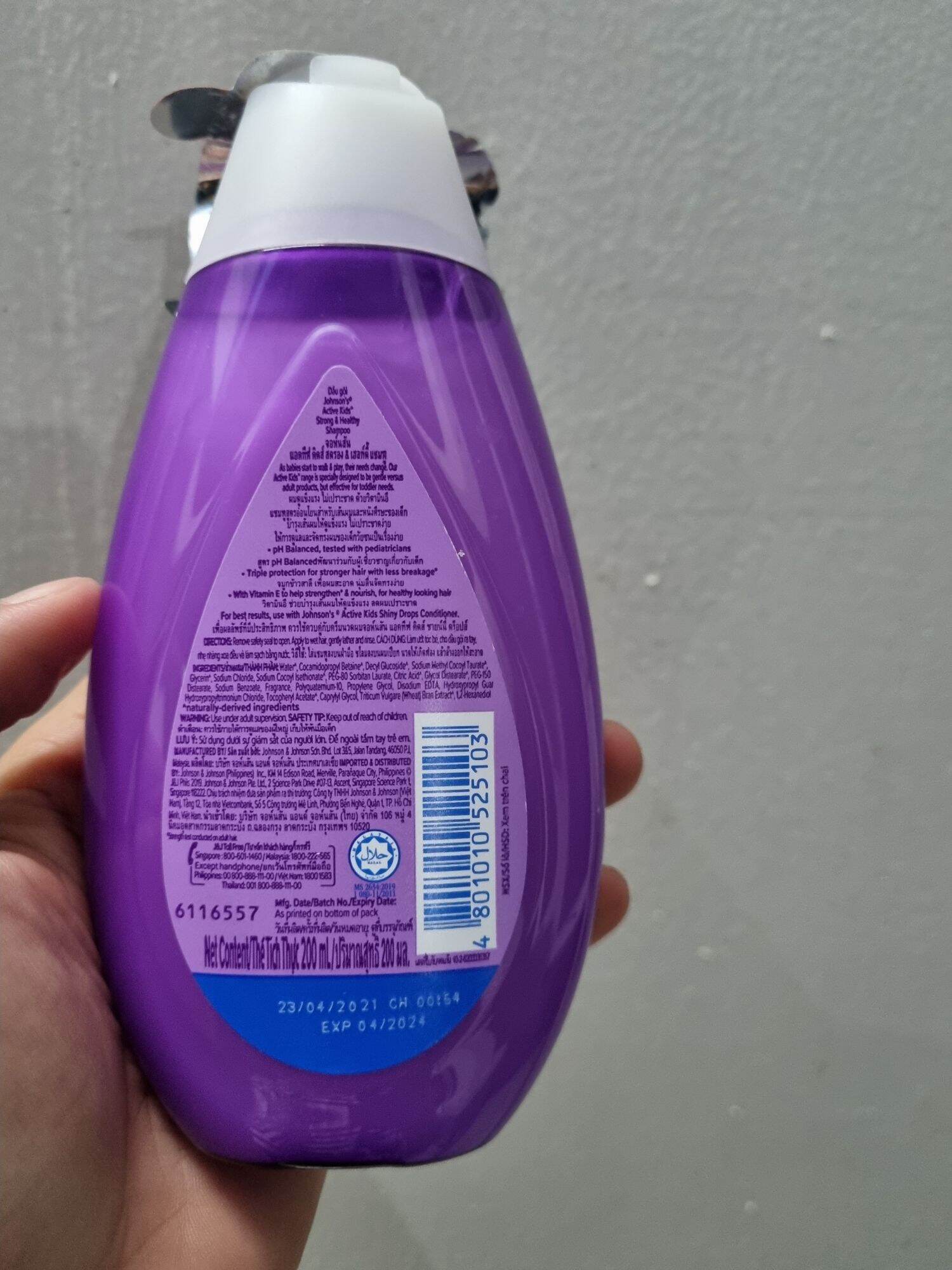 Dầu gội Johnson Baby 200ml (hồng, tím)