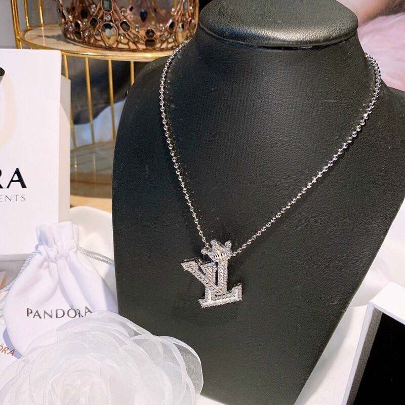 DÂY CHUYỀN BI MẶT LV MẠ BẠCH KIM CAO CẤP BỀN ĐẸP