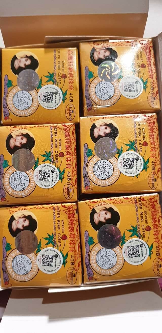 Lố 12 Kem Sâm Vàng Thái Lan hàng công ty chuẩn ( 2 tem )