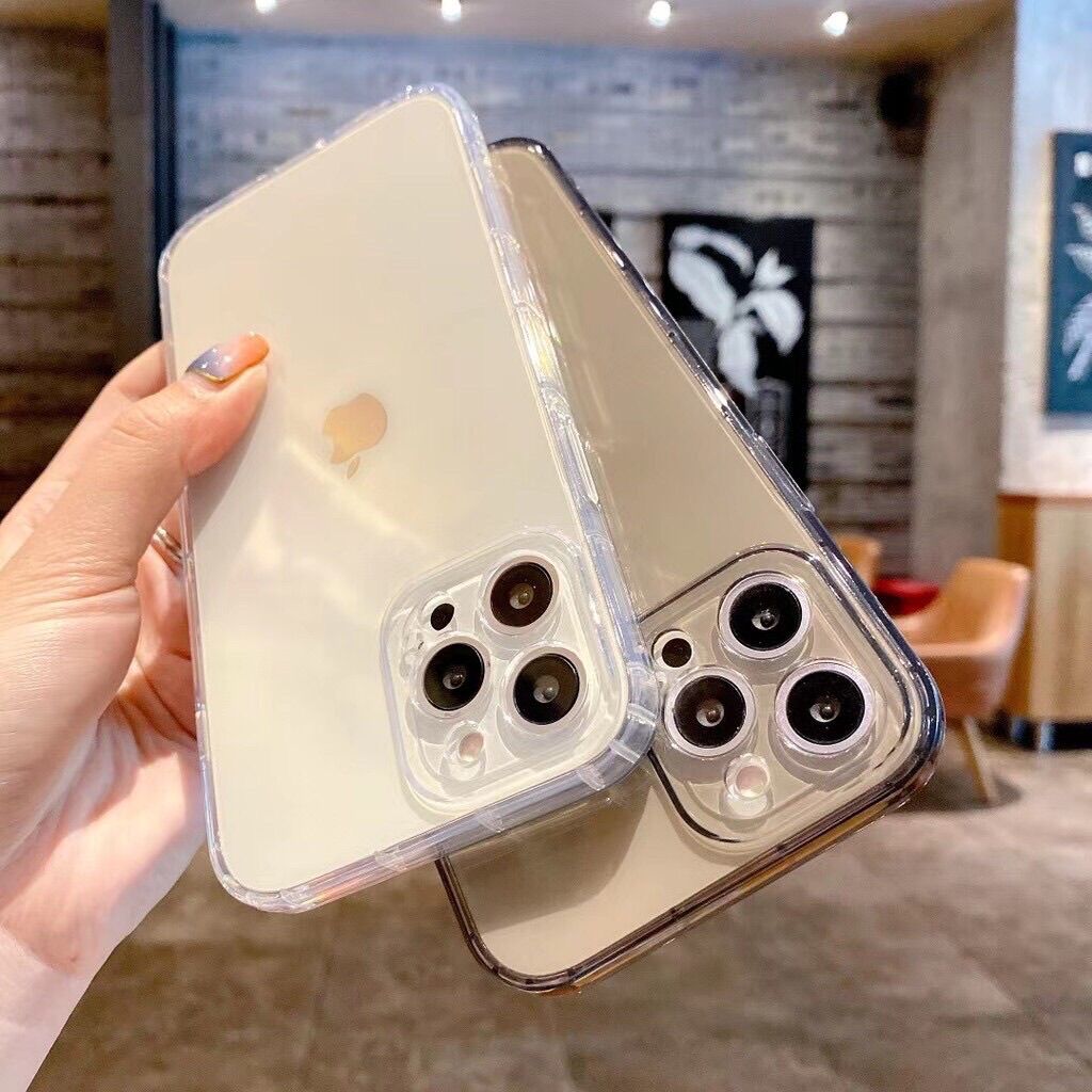 Ốp lưng điện thoại 13, 12,11, X Cao Cấp, Bảo vệ Camera, Chống Ố Vàng