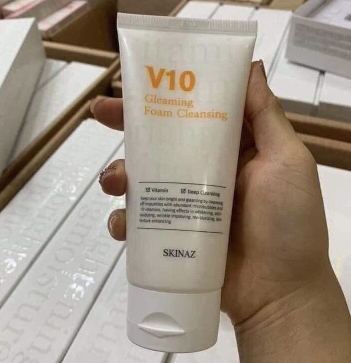 Sữa rửa mặt V10 Skinaz nội địa Hàn Quốc 120ml