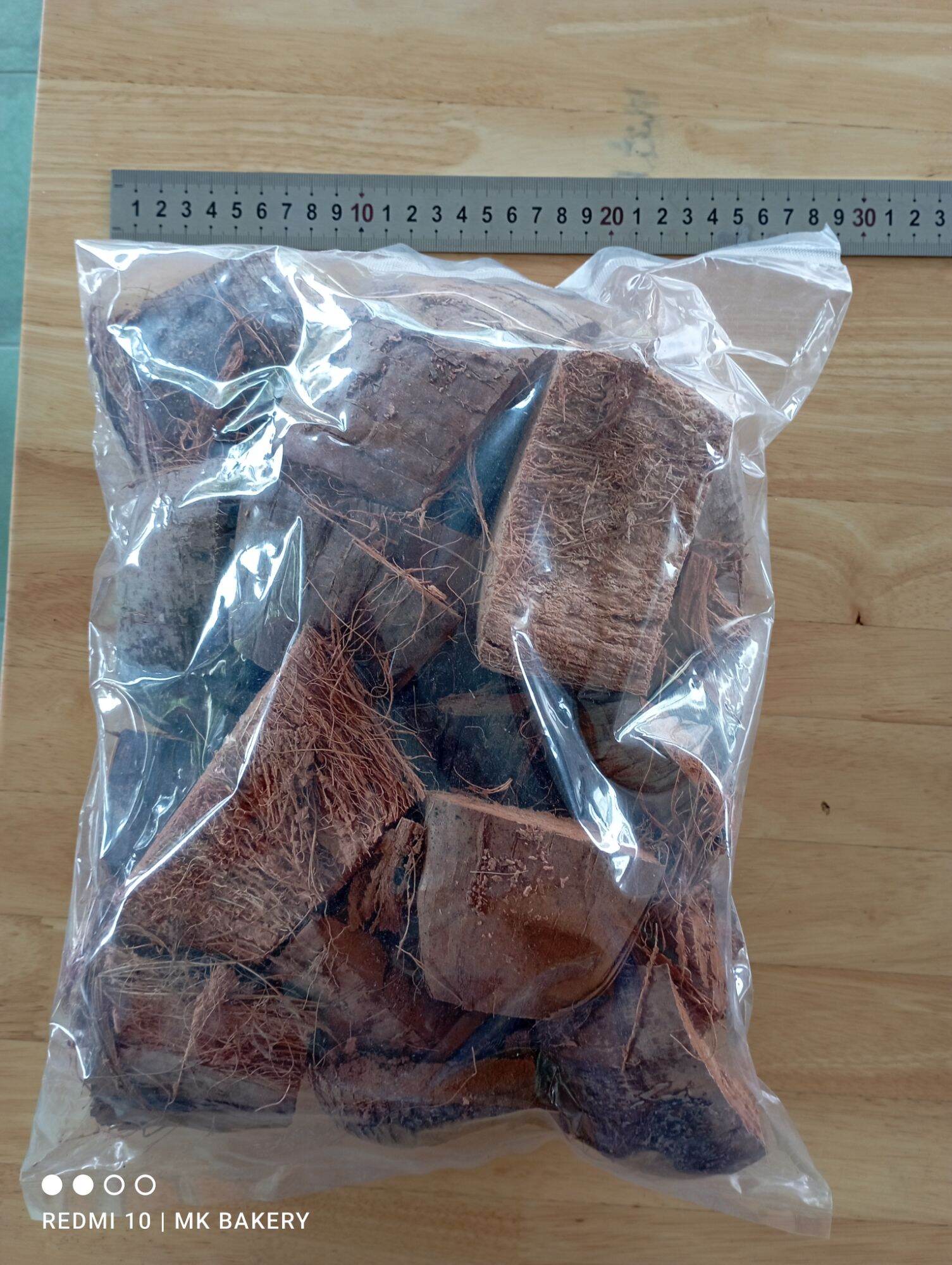 Giá thể vỏ dừa miếng trồng Lan túi 0.5Kg