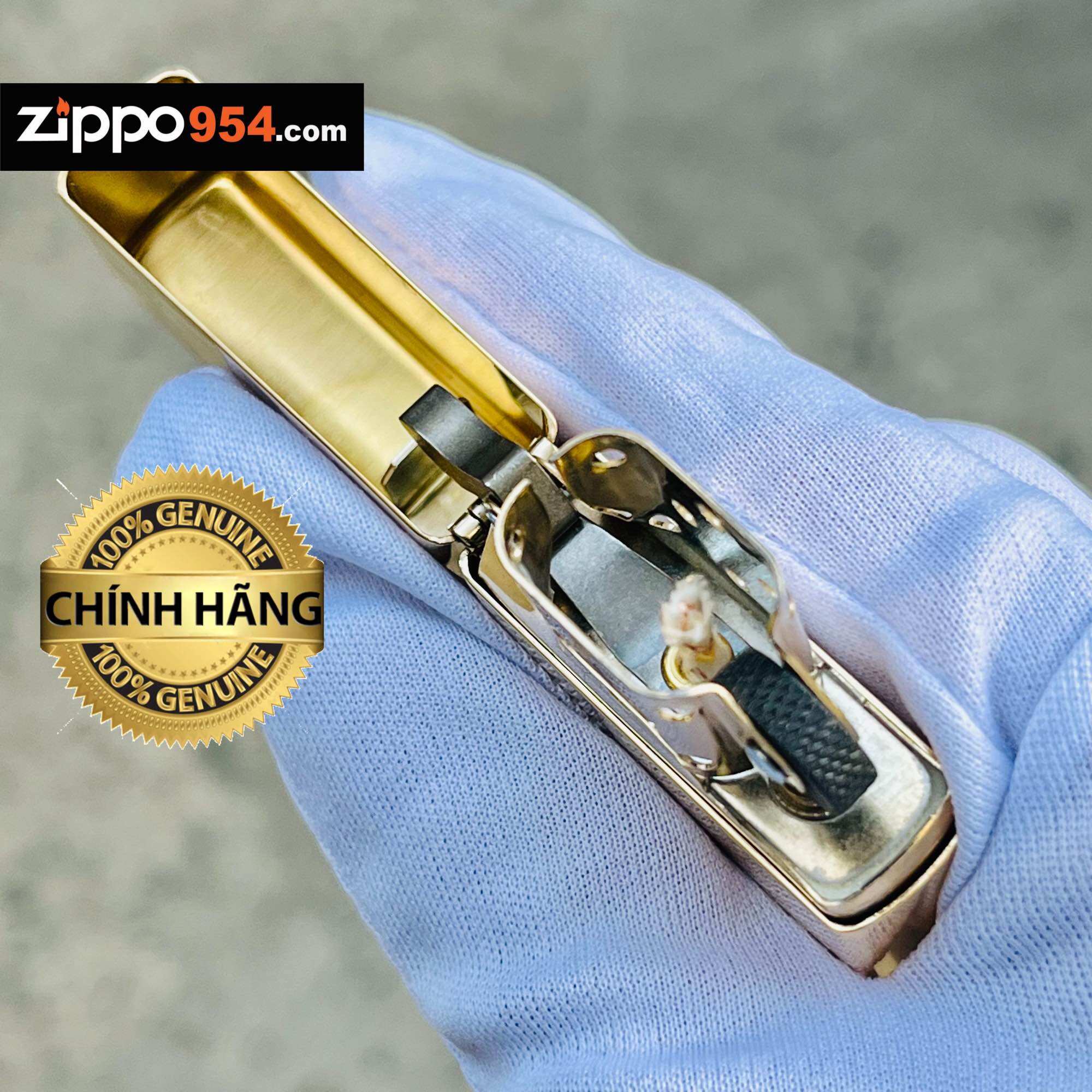 [Zippo954.com] Bật Lửa Zippo Solid Brass Vỏ Đồng Chính Hãng USA Mỹ