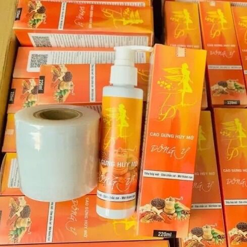 Cao gừng hủy mỡ Đông Y 220ml ( Kèm 1 cuộn nilong quấn bụng ủ nóng )