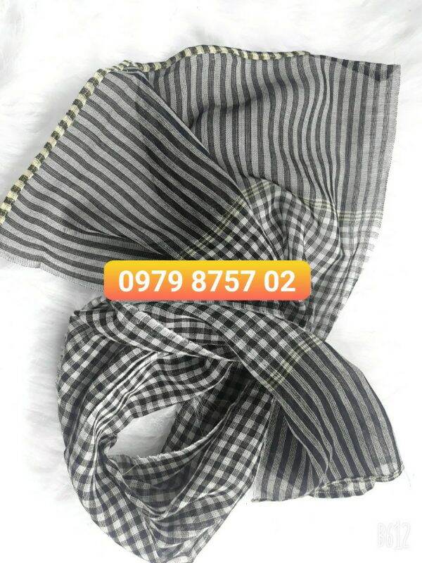 Khăn rằn 50cmx1m25 màu đen