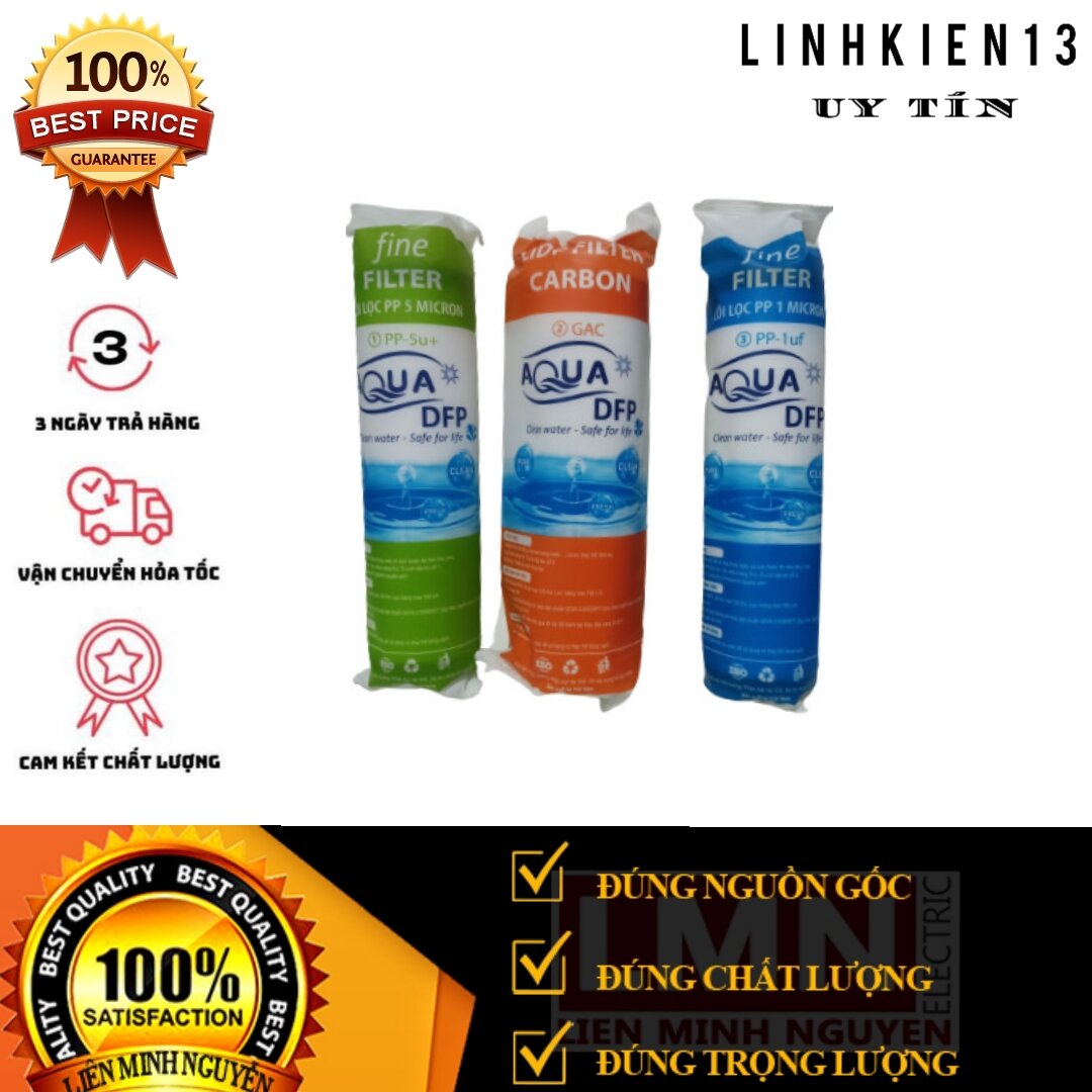 Bộ lọc nước aqua 1,2,3 túi xanh