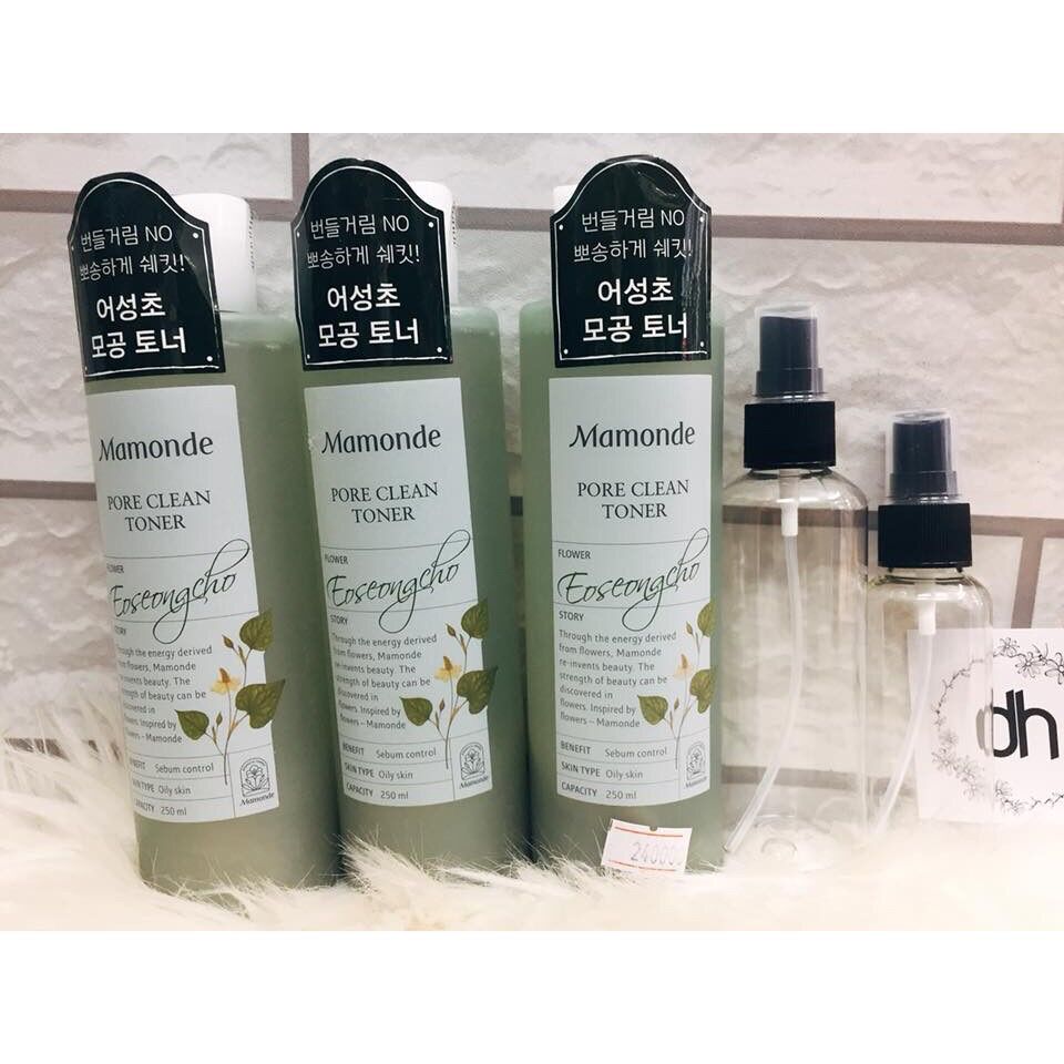 Nước hoa hồng mamonde toner diếp cá 250ml