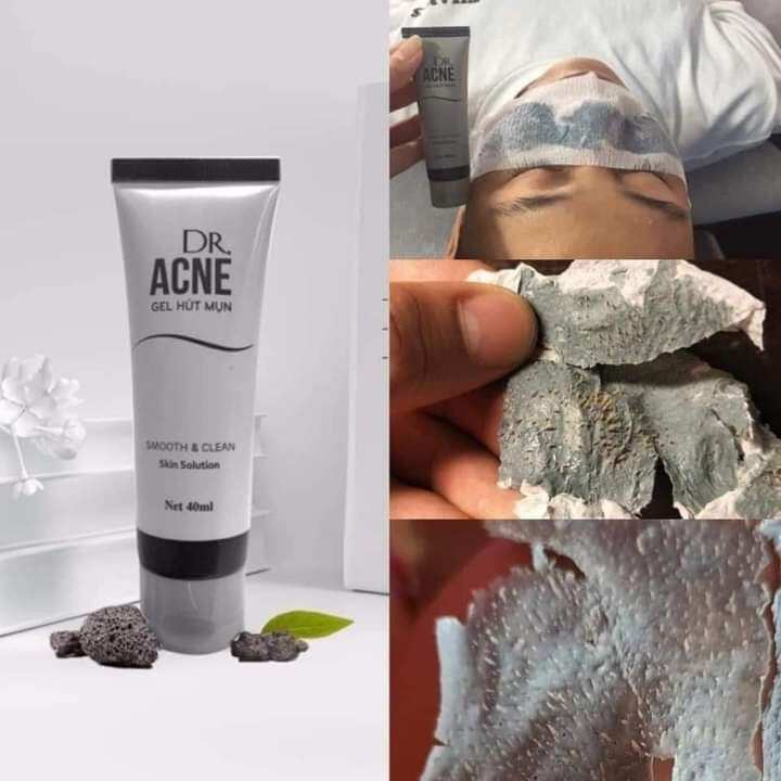 Gel hút mụn Dr. Acne lột hết mụn đầu đen, mụn cám, loại bỏ bả nhờn, se khít lỗ chân lông