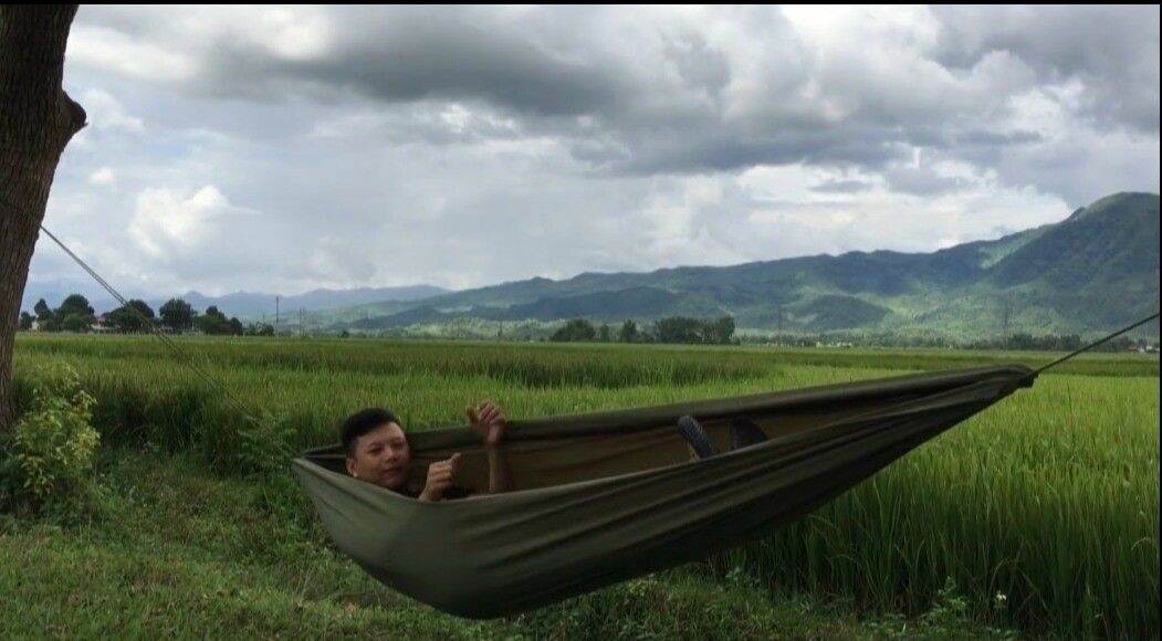 Võng vải dù 1lớp và 16m dây