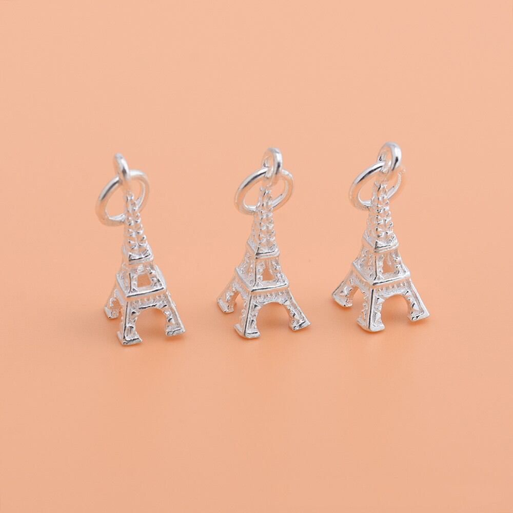 Charm tháp Eiffel bạc 925 vĩnh viễn bảo hành