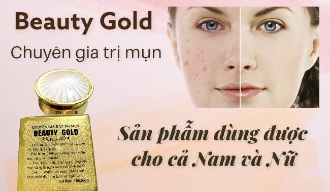 Kem Beauty Gold - da sạch mụn- giử mãi thanh xuân - dùng cho cả Nam và Nữ
