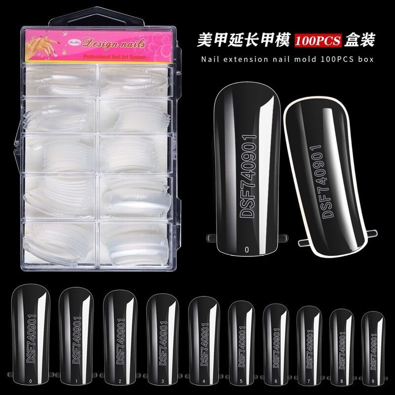 Móng úp gel gôm , hộp 100 móng