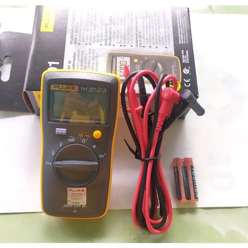 Fluke 101 đồng hồ vạn năng loại bỏ túi, đo điện áp, điện trở, tụ điện, tần số hàng chính hãng bảo hành 12 tháng