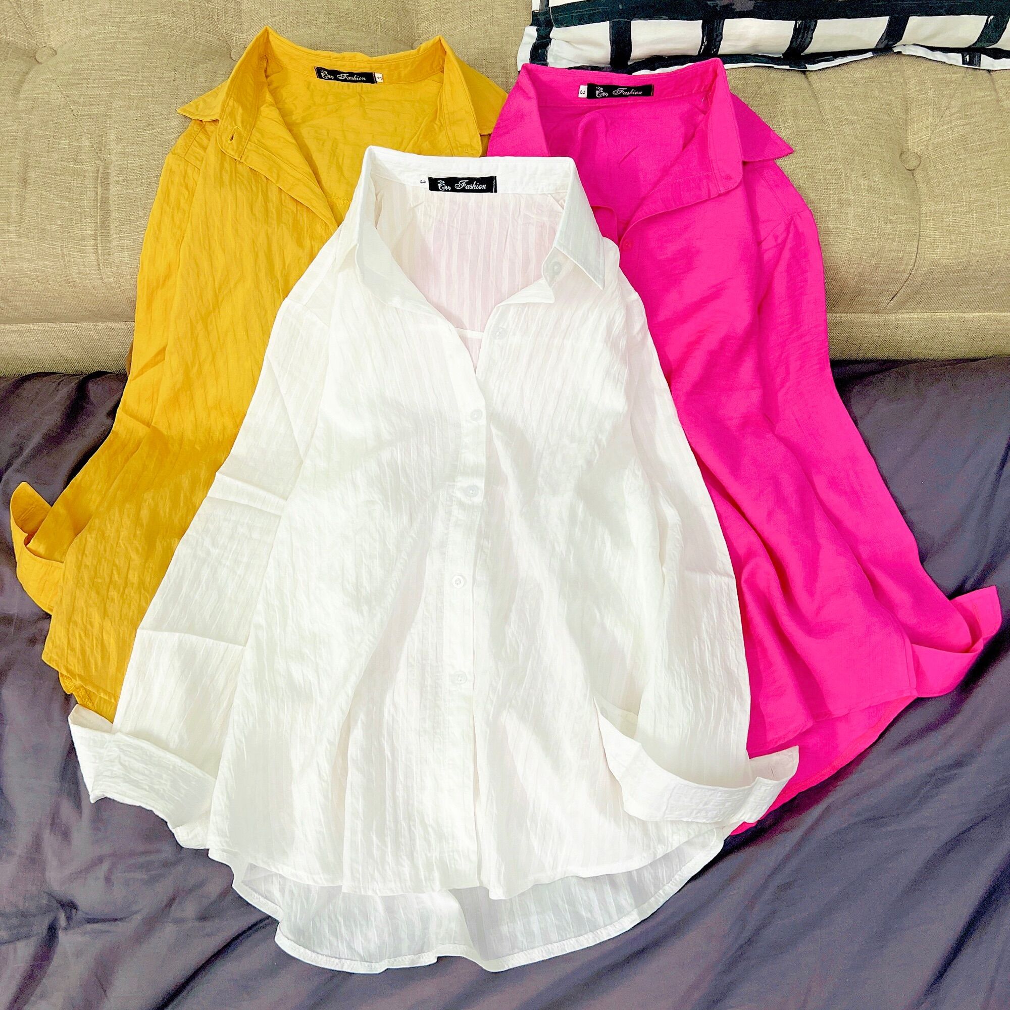 BIG SIZE - ĐỦ SIZE - Áo Sơ Mi Nữ - Cotton Thuê mát mẻ