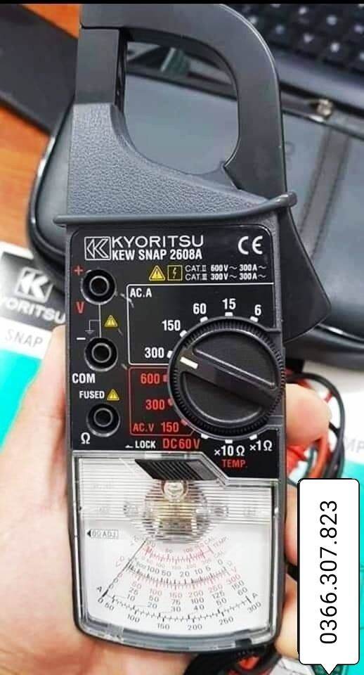 [HCM]Ampe kìm đo dòng AC KYORITSU 2608A (300A)