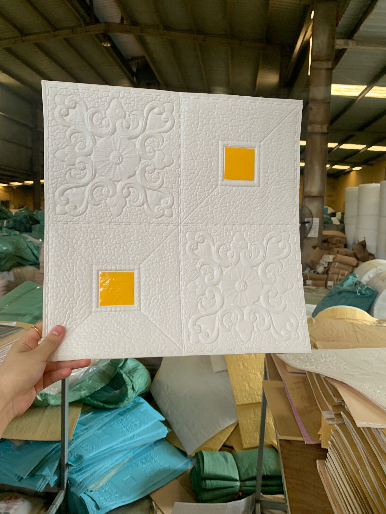 Combo 50 tấm hoa tim kích thước 35x35