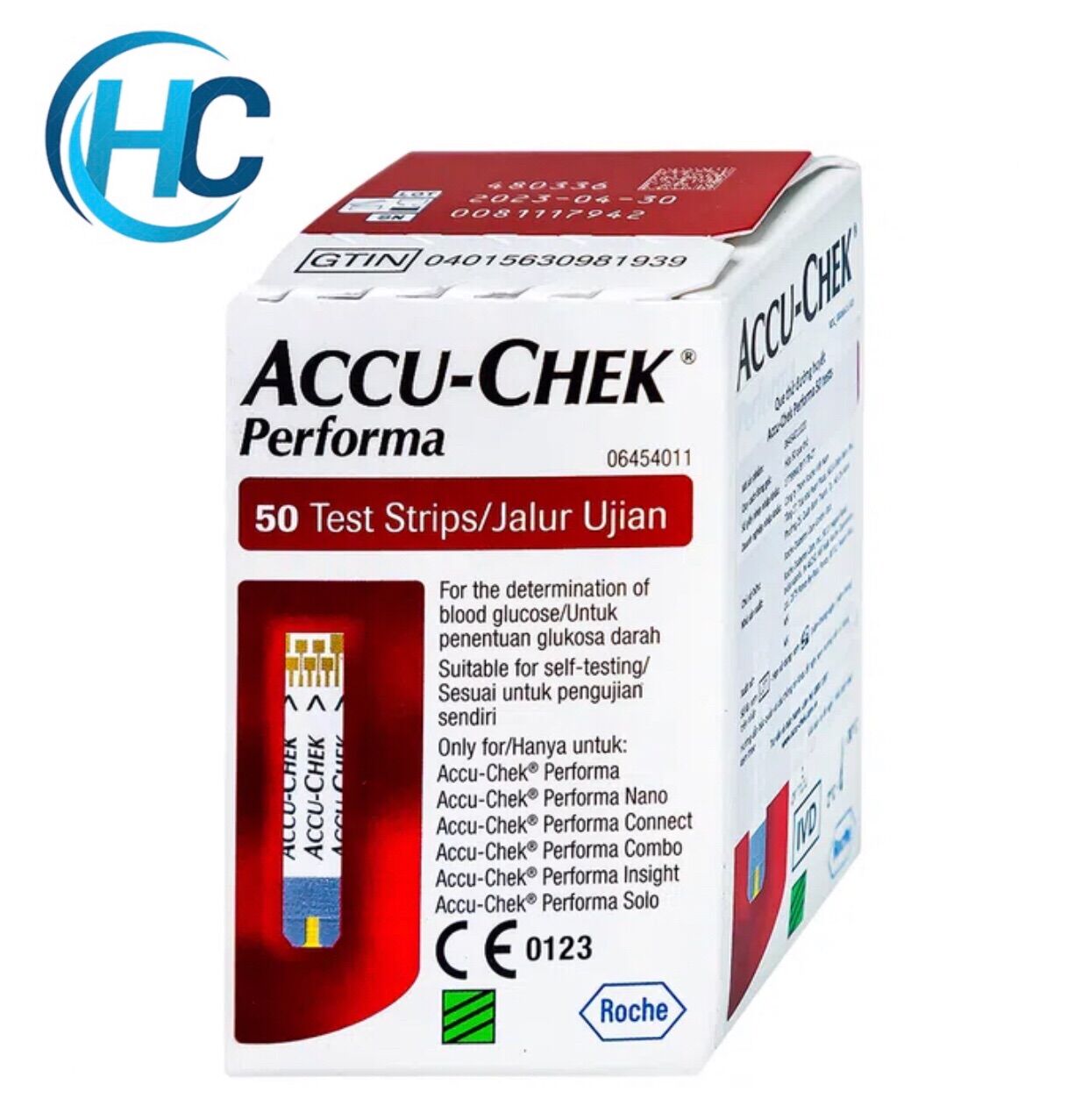 [CHÍNH HÃNG] Que Thử Đường Huyết Accu-Chek Performa (Hộp 25 - 50 que)