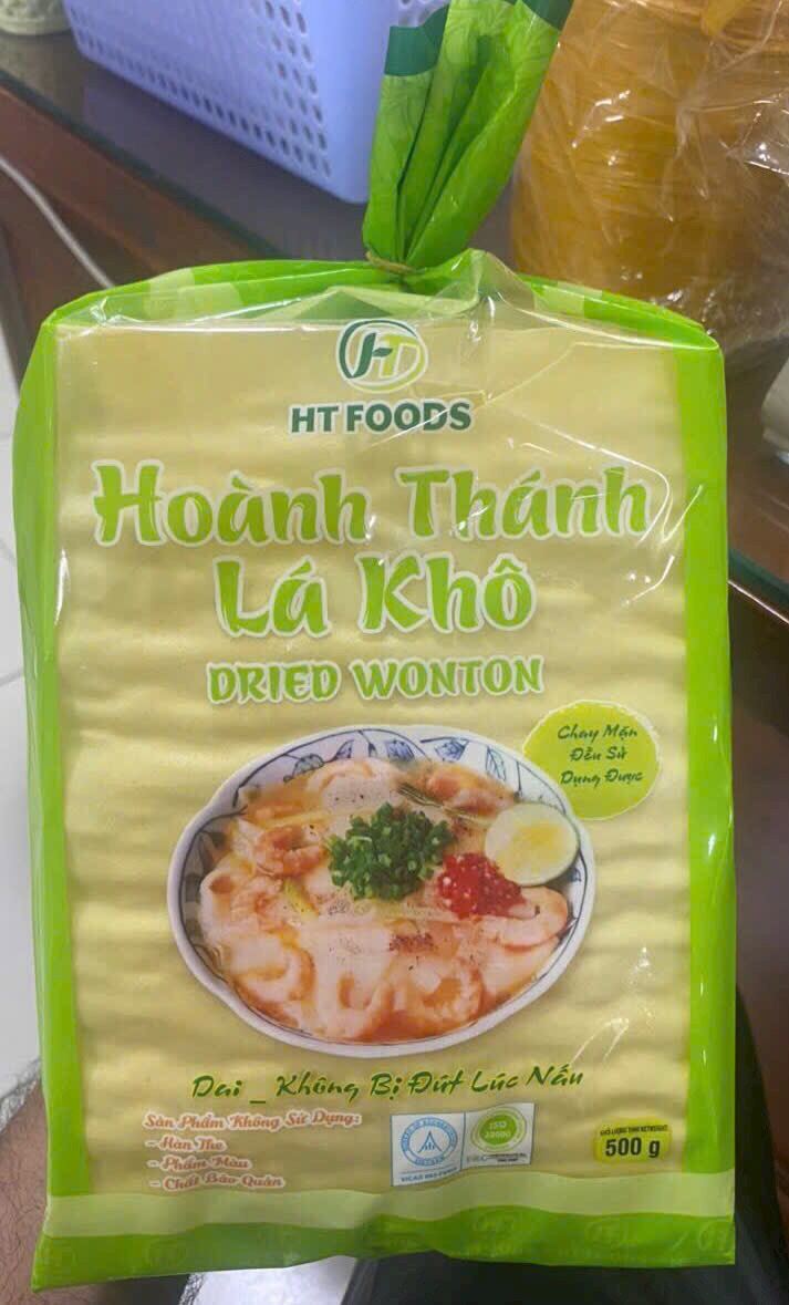 Hoành thánh lá khô bịch 500g (Bao bì mới_chất lượng không thay đổi ạ)