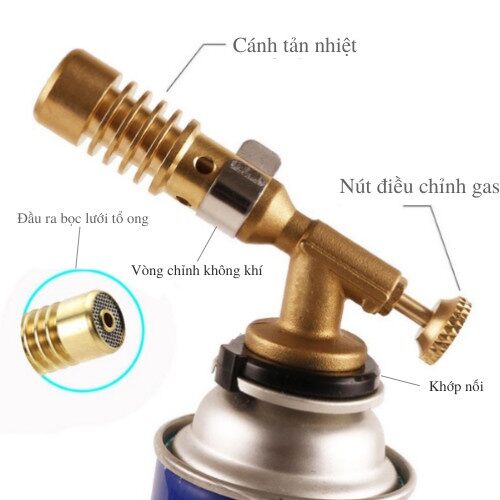 Khò ga mini bằng đồng  - khò ga ôxi