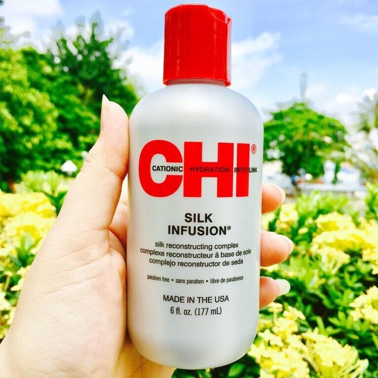 Tinh dầu dưỡng tóc mềm mượt CHI Silk Infusion 177ml