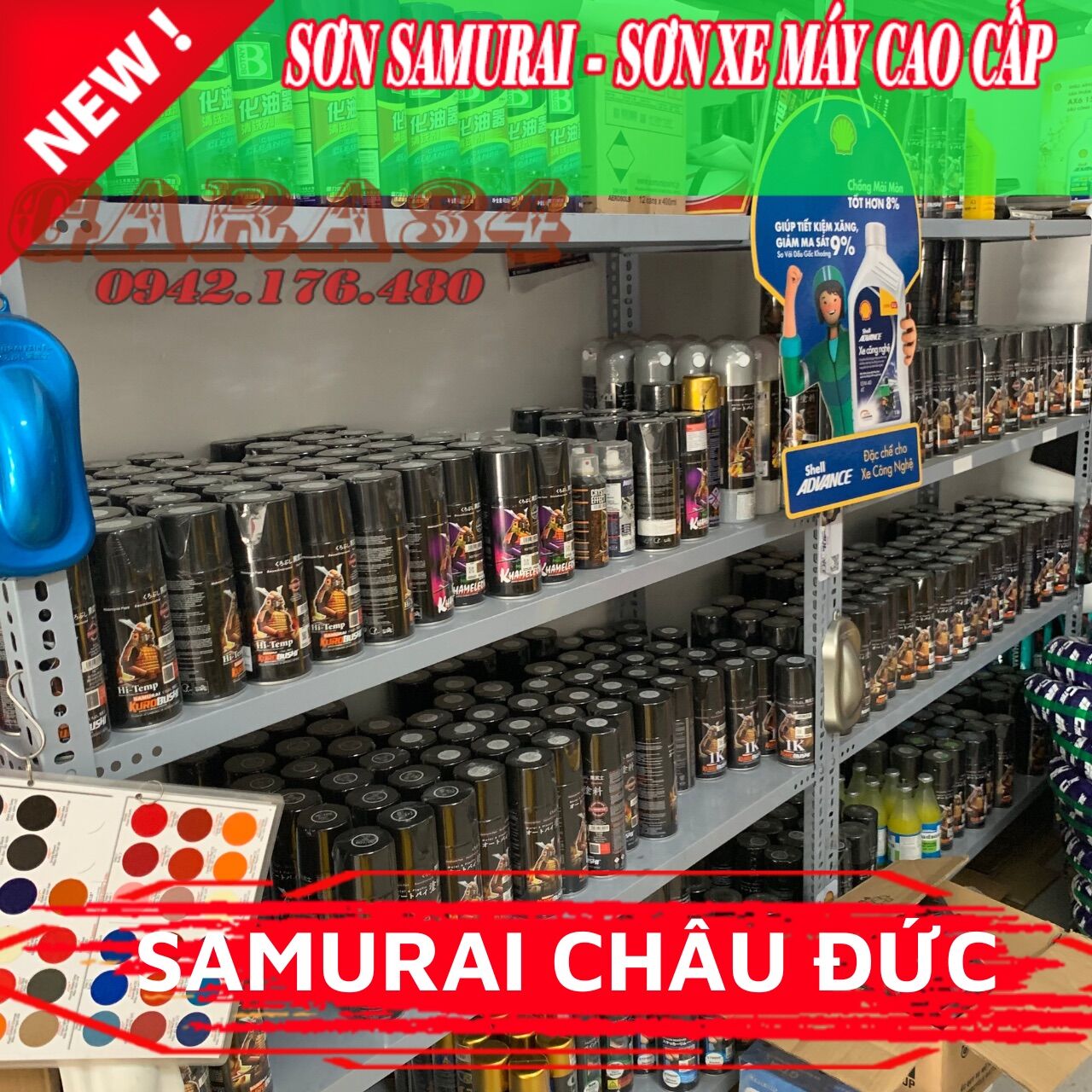 SƠN SAMURAI PHỦ BÓNG K1K - SƠN PHỦ MÀU TRONG