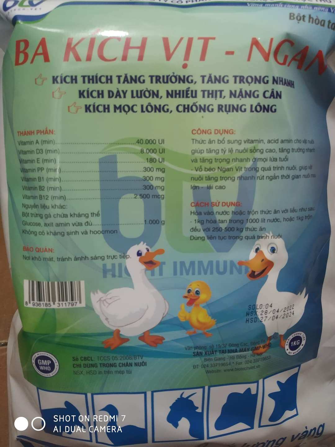 Ba kích vịt ngan 1 gói 1 kg