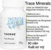 [MỸ] Viên Zinc Bisglycinate 30 mg 60 viên Thorne bổ sung kẽm cho cơ thể