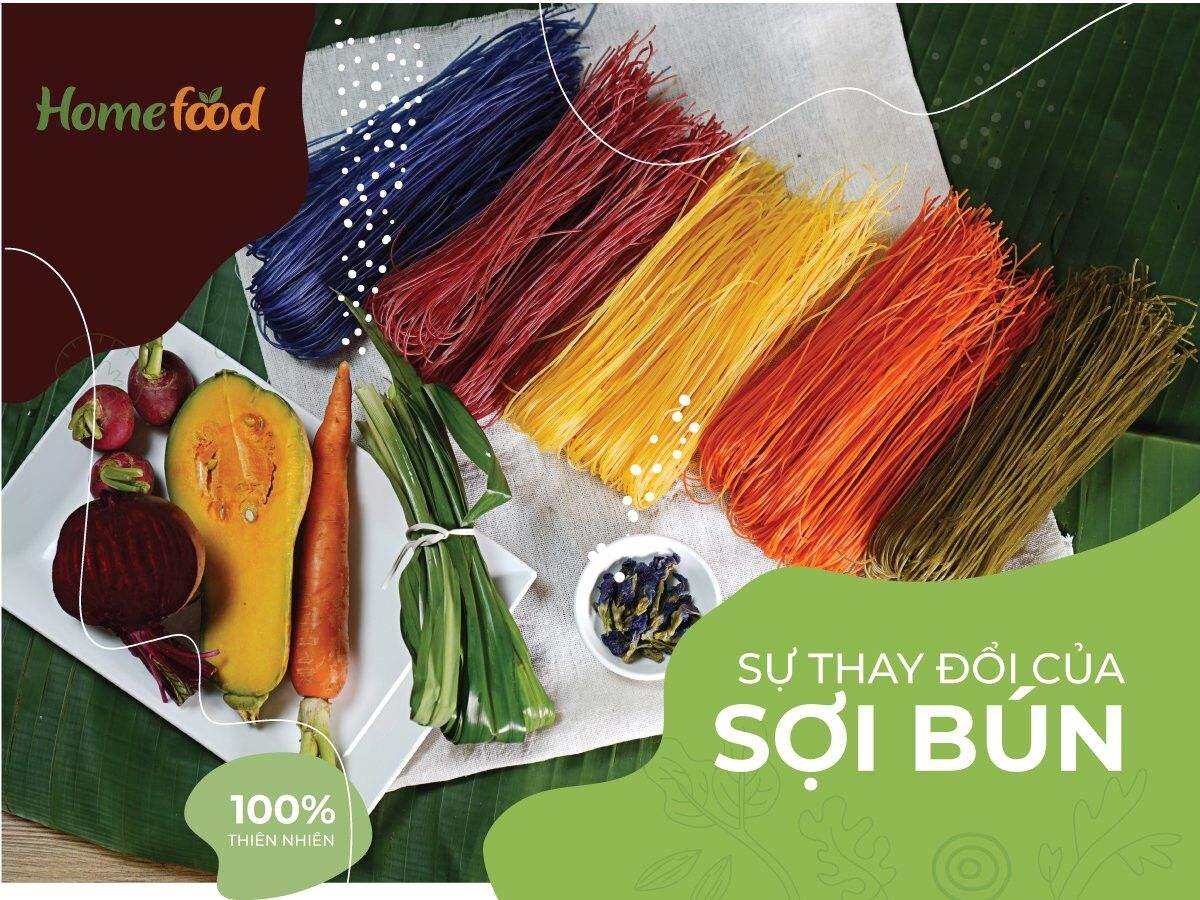Bún Rau Củ/ Ngũ Sắc/ Bún Healthy Homefood -1kg
