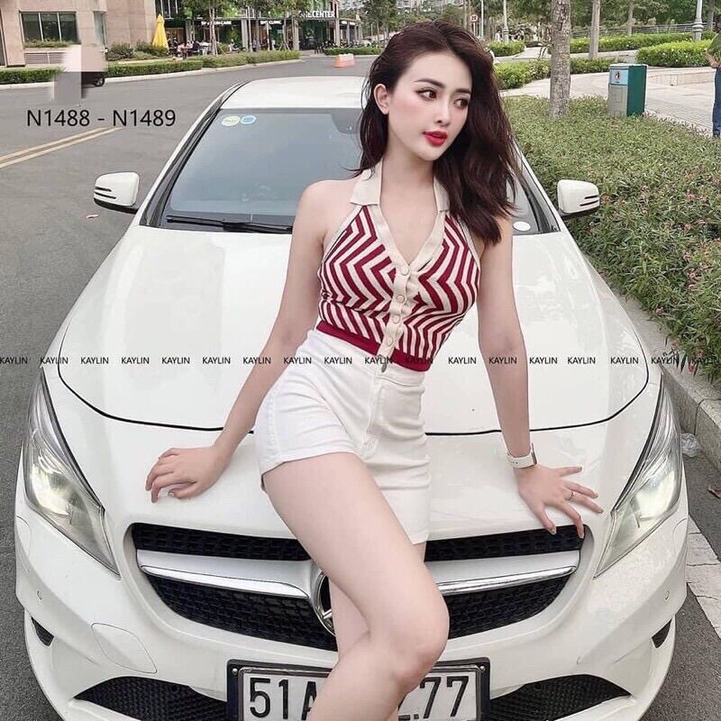 💥Áo ba lỗ cổ bẻ hở lưng hottrend 2022