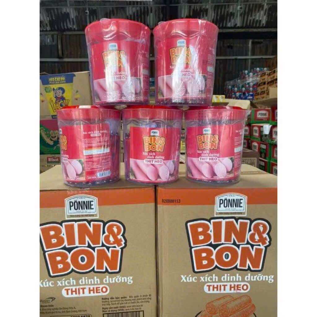 Ca 45 Cây Xúc Xích Bin & Bon Ponnie 855g (45 Cây x 19g)
