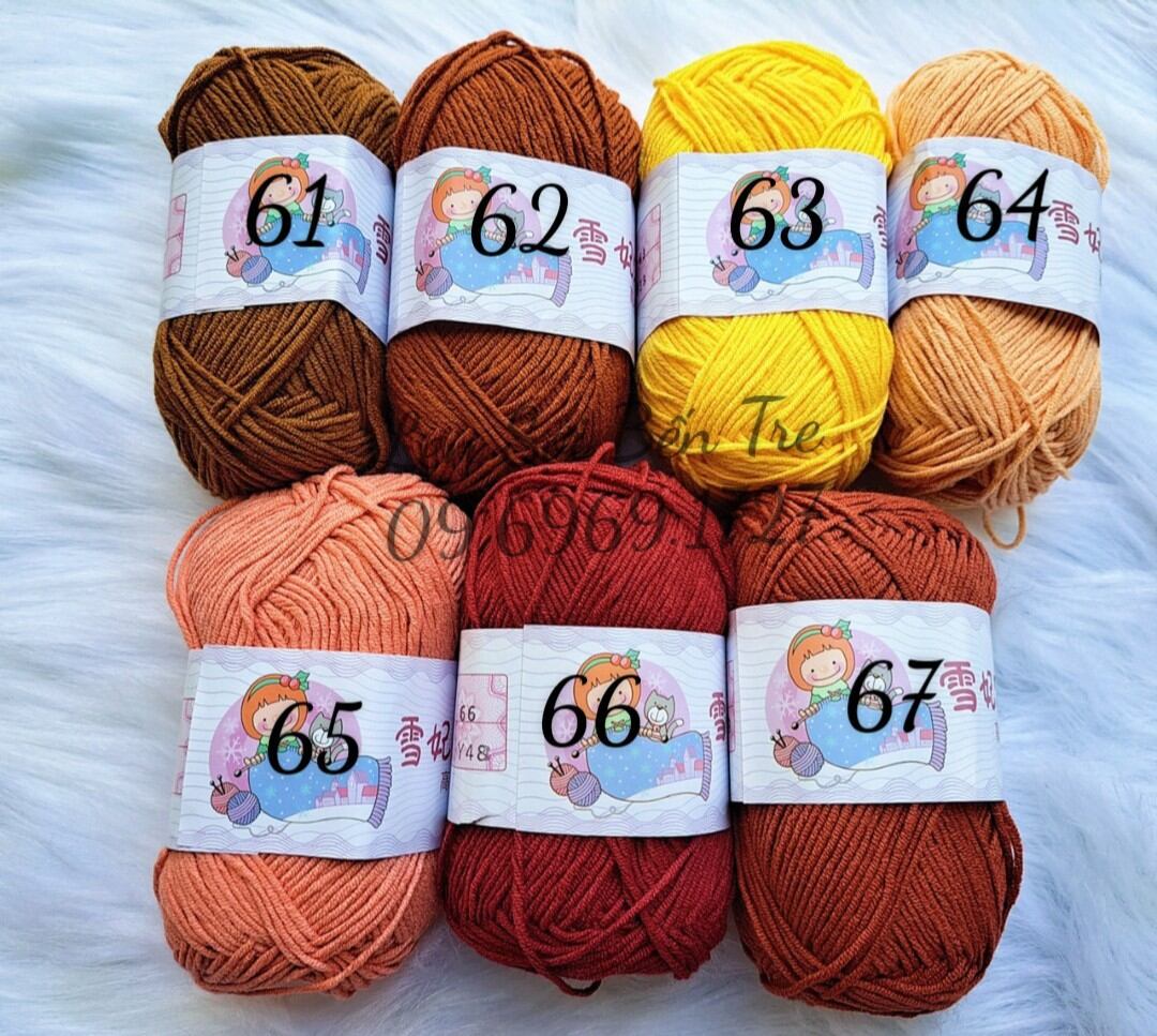 Len BaBy Yarn Loại 1 40gam sợi 1.5mm