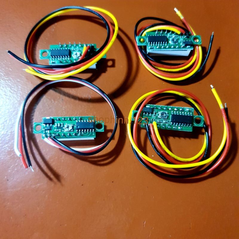 Vôn kế điện tử mini 0.28 inch 3 dây .3,5v-30v (đo 0-100V DC)