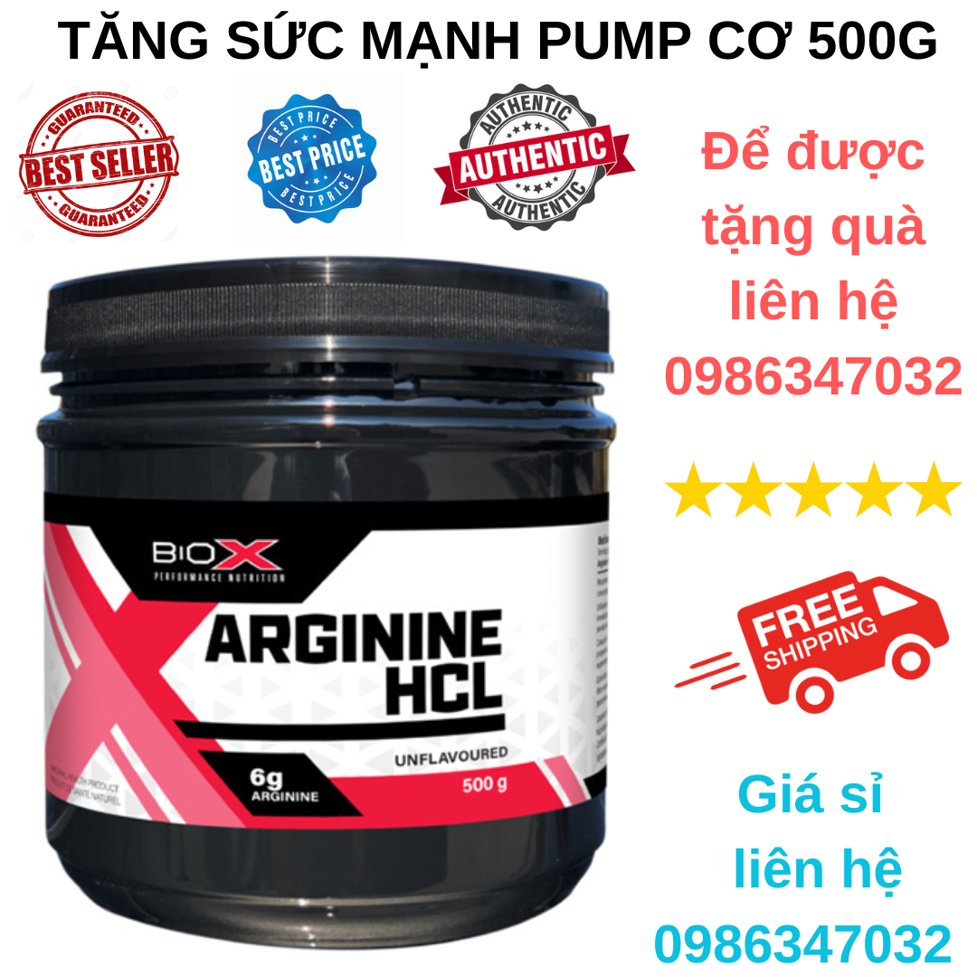 BioX Arginine HCL Tăng Cơ Phục Hồi Cơ Bắp 500g