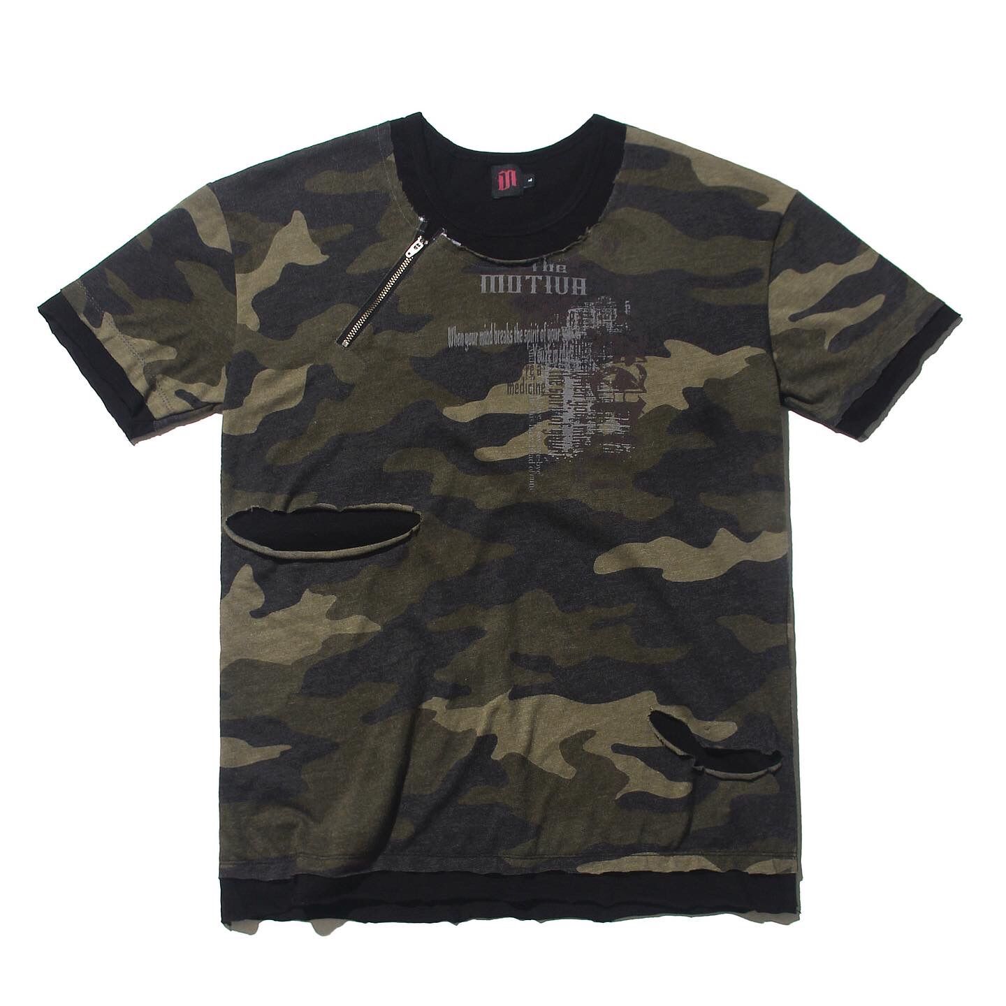 Double Layer Camo Tee shirt