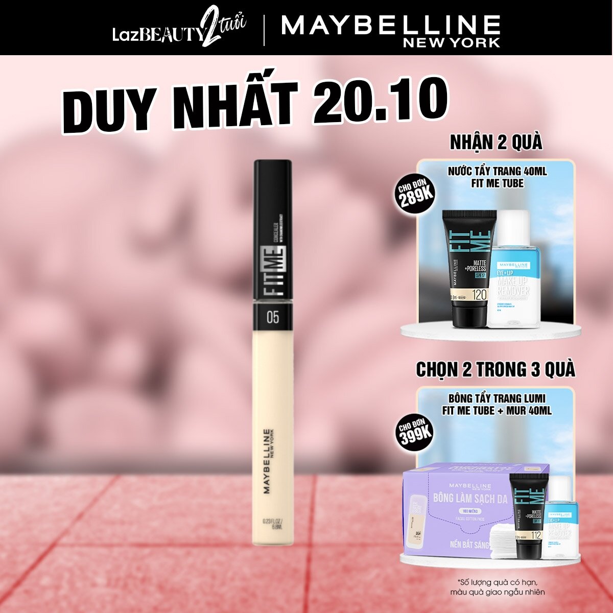 Kem Che Khuyết Điểm Mịn Lì Tiệp Mọi Tông Da Fit Me Concealer Maybelline New York 6.8ml