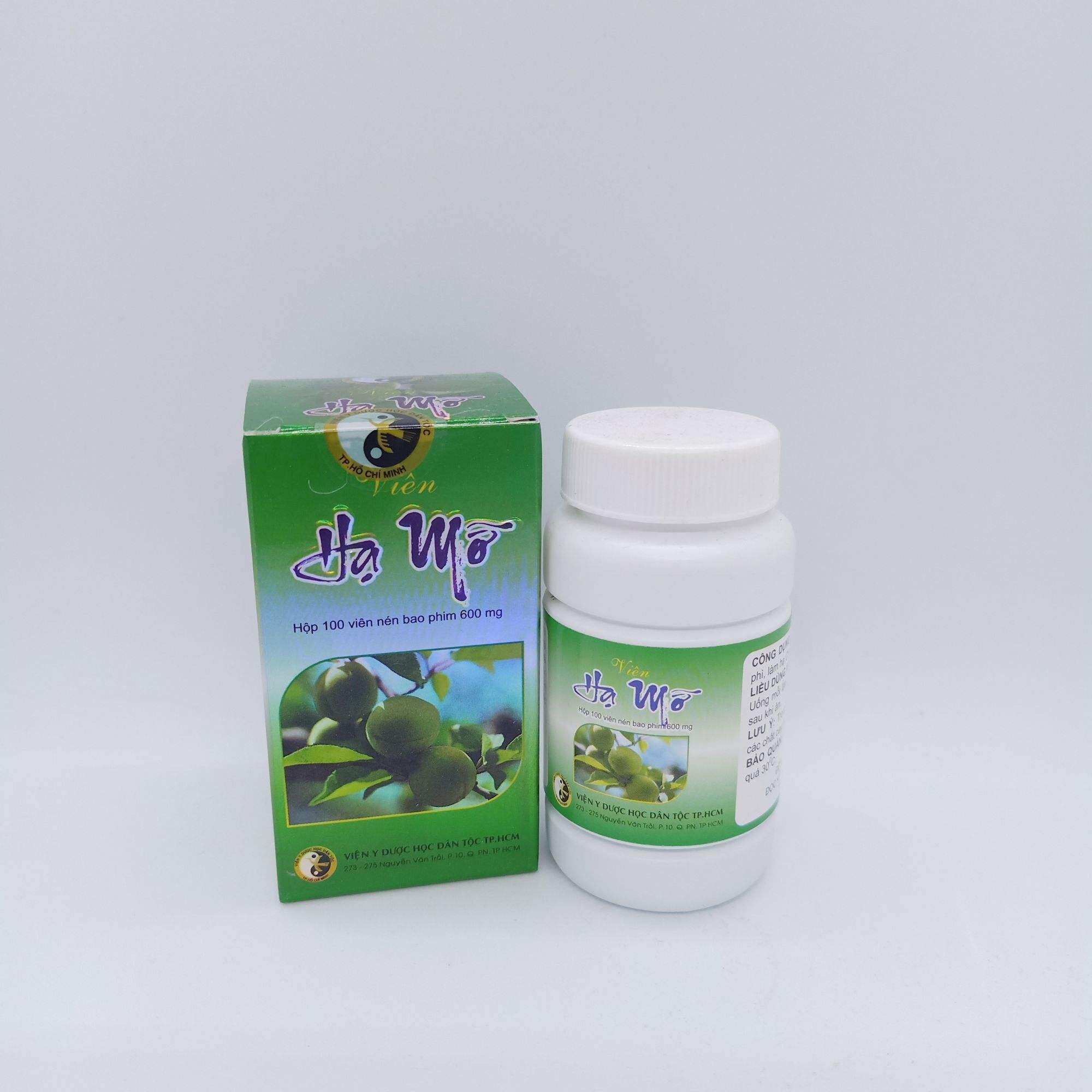 VIÊN HẠ MỠ - Chống Béo Phì - Hạ Cholesterol và Triglycerid - Viện Y Dược Học Dân Tộc Tp. HCM - Hộp 100 viên .