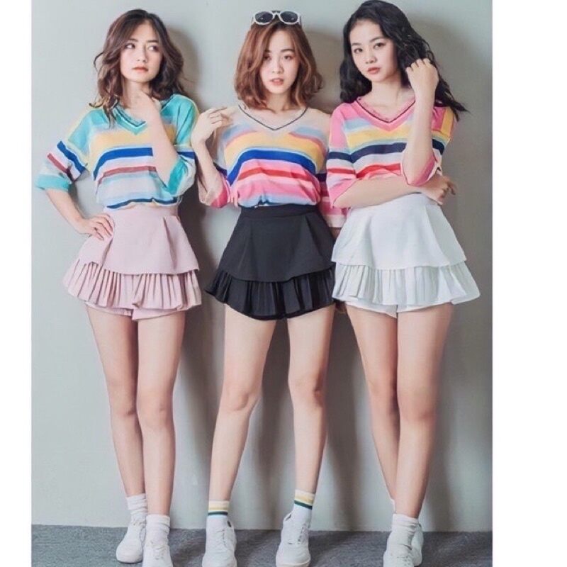 Chân Váy 2 Tầng Dập Ly