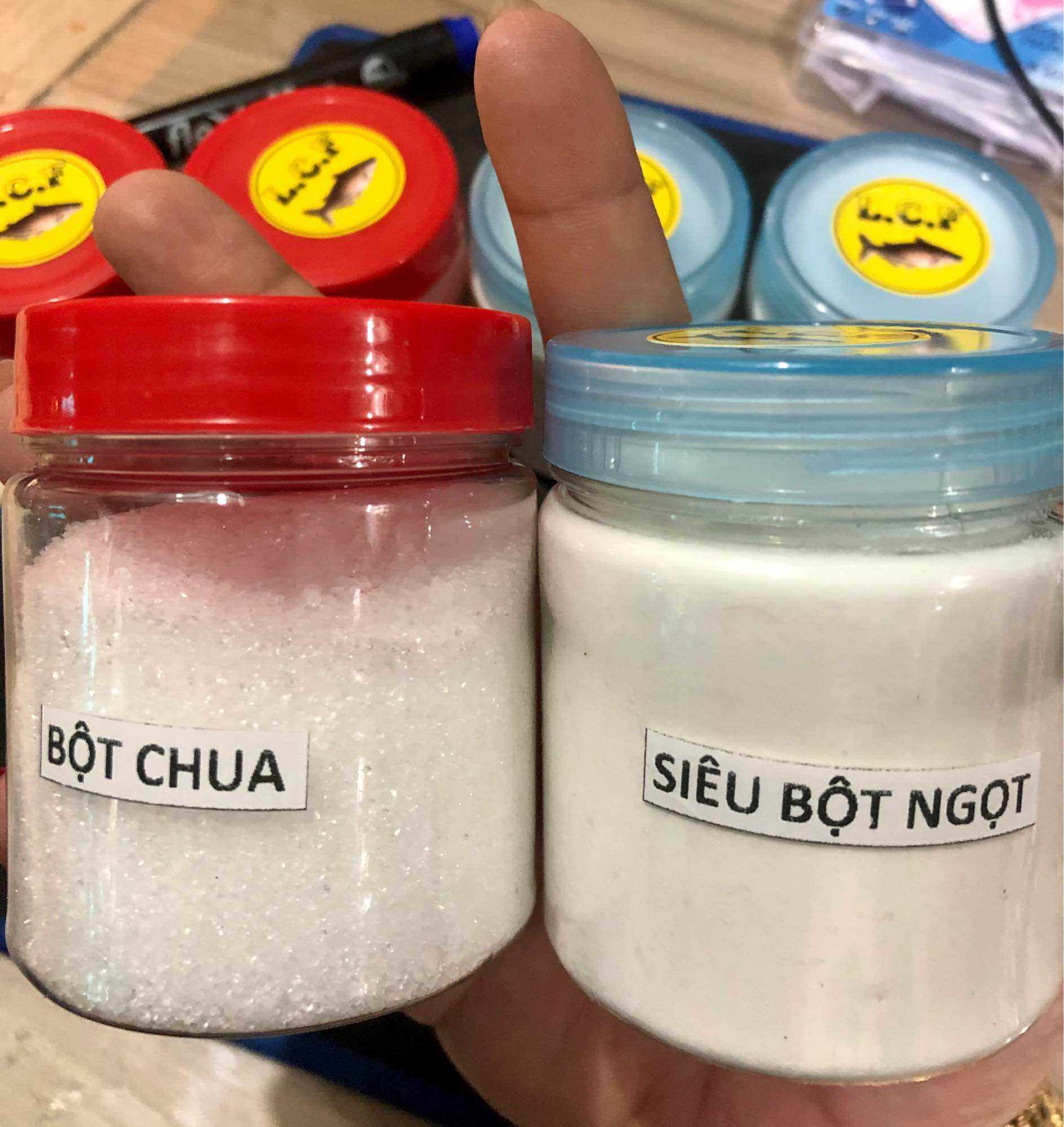 Combo Siêu Bột Ngọt + Bột Chua làm điều vị cho mồi câu cá