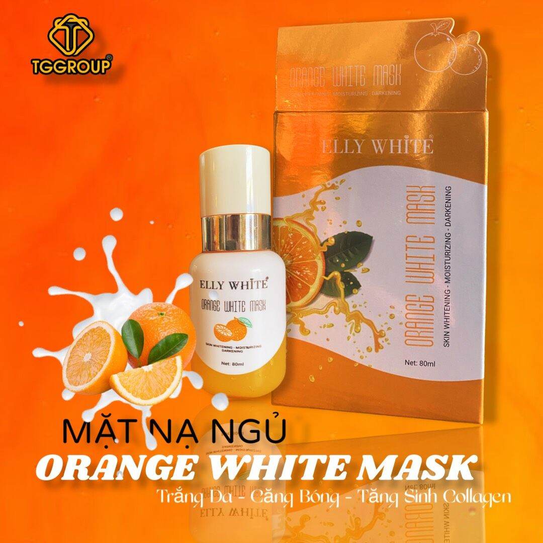 Mặt nạ ủ cam trắng da elly white
