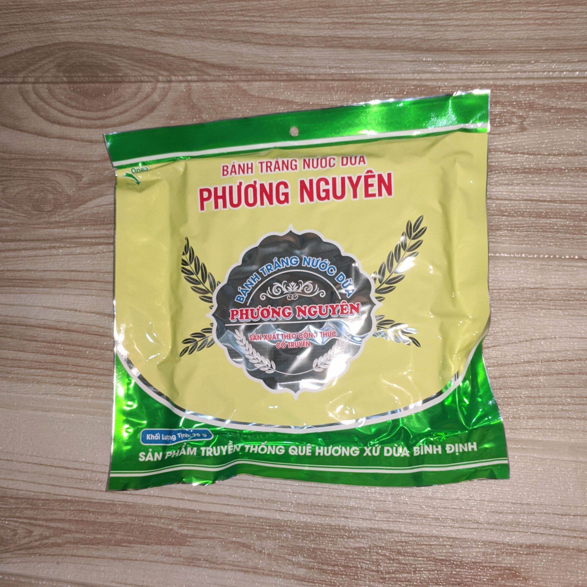 Combo 10 bịch bánh tráng nước dừa Phương Nguyên, 70 g