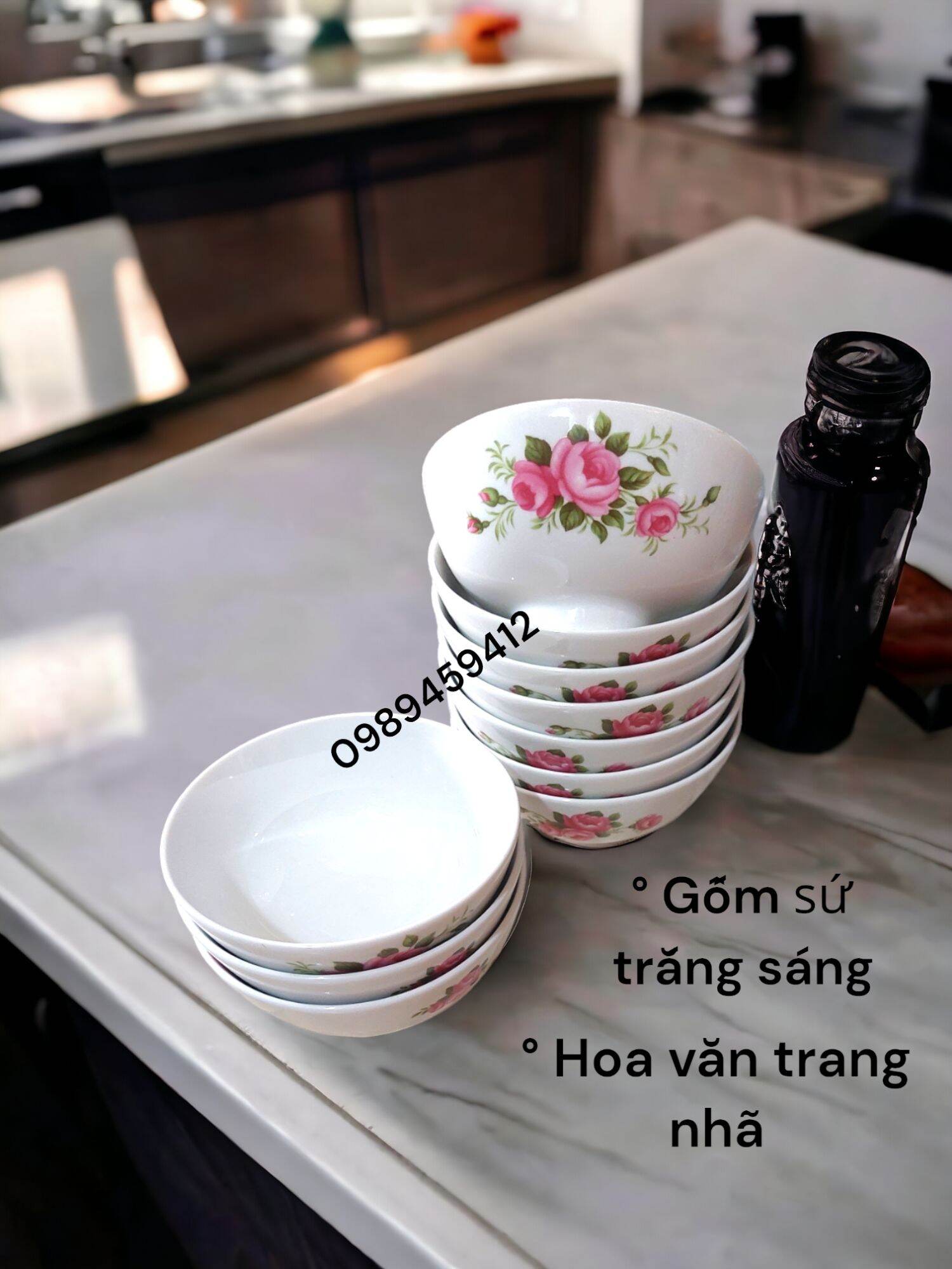 Combo 10 chén cơm CK | Gốm sứ CK