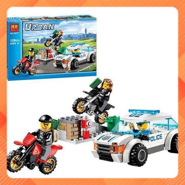 [Giá hủy diệt] Lắp ráp xếp hình : Xe Chase cảnh sát tốc độ cao 144 mảnh