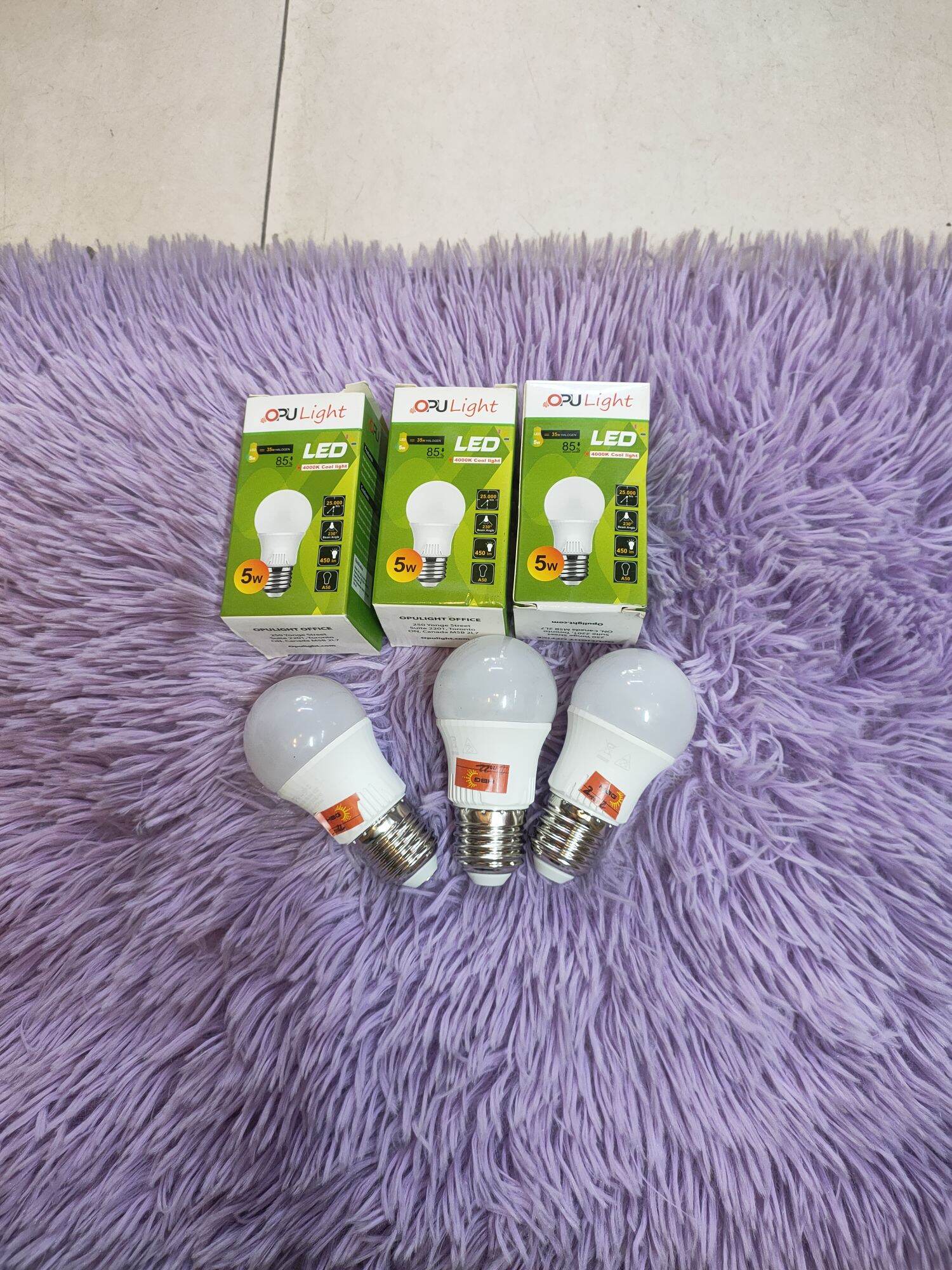 Bóng led 5w trung tính 4000-4500k đui E27 phổ thông