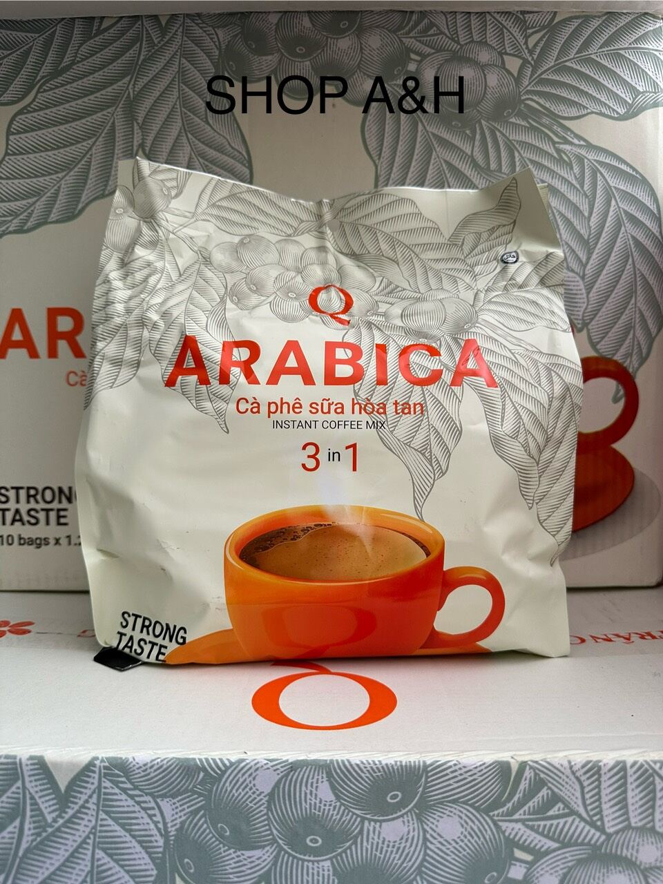 CÀ PHÊ SỮA ARABICA TRẦN QUANG BỊCH TO (bịch 60 gói x 20gr)
