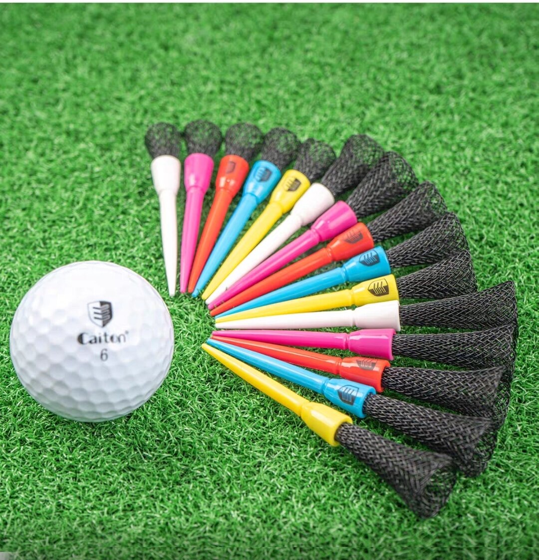 Tee Golf Driver Cailton 83mm Chính Hãng – Tee Siêu Bền, Giảm Ma Sát, Dễ Cắm Sân