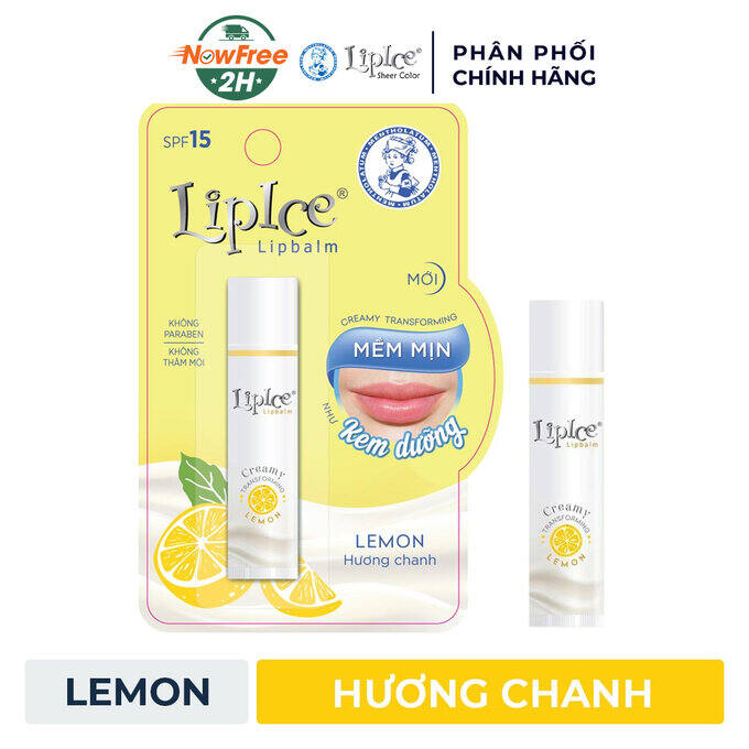 [HCM]Son dưỡng môi chống nắng LipIce hương chanh 4.3g